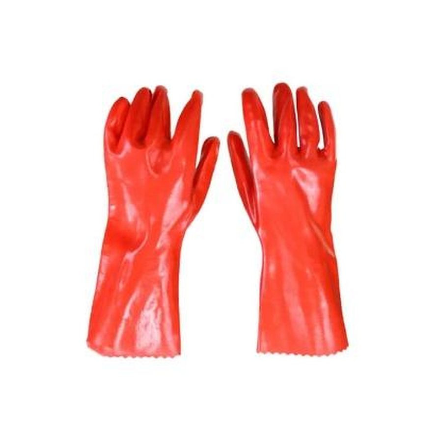 Red PVC Gloves